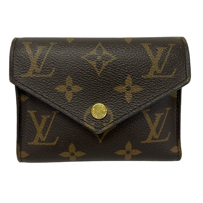 Louis Vuitton Trifold Wallet Monogram Portefeuille Victorine Leather Cowhide
