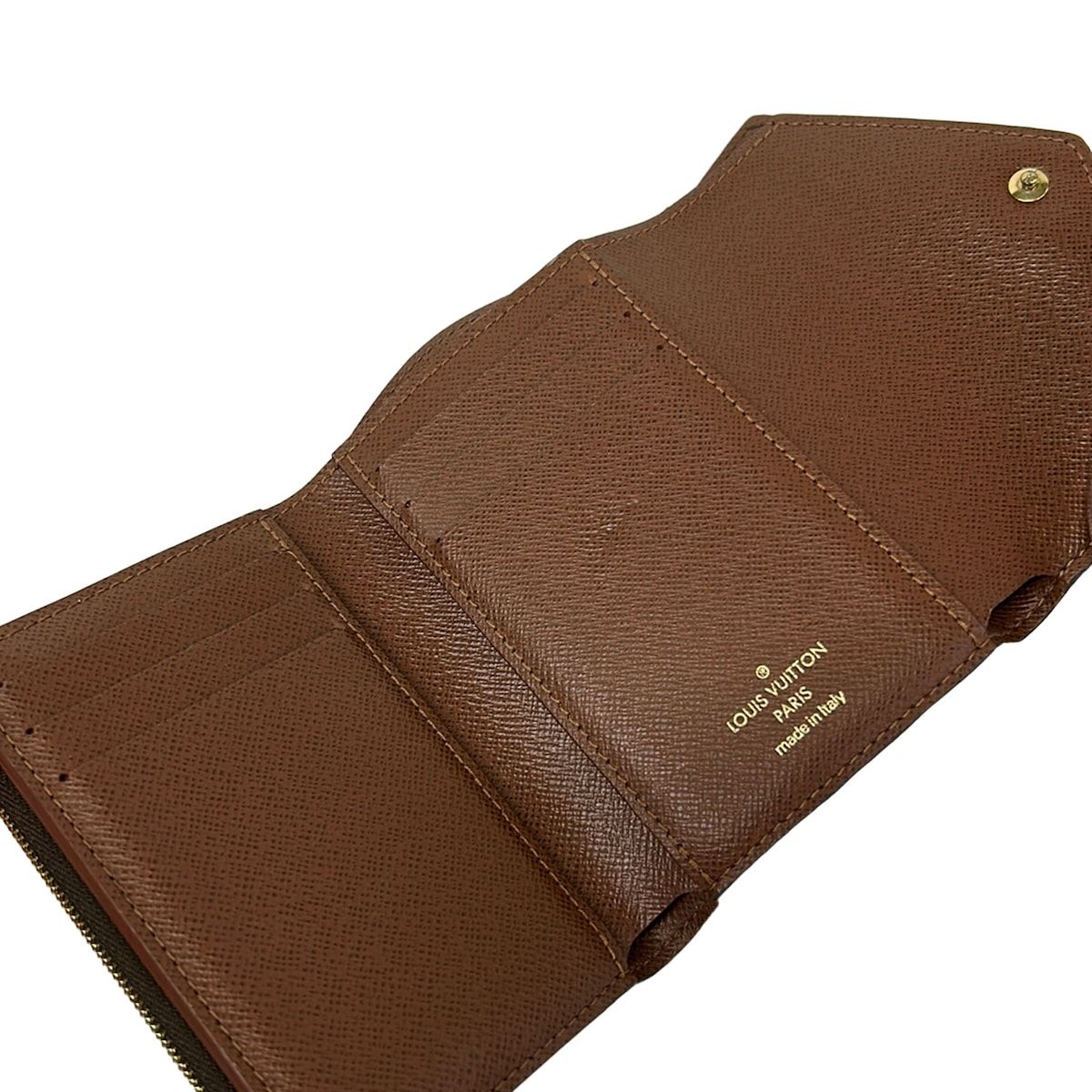 Louis Vuitton Trifold Wallet Monogram Portefeuille Victorine Leather Cowhide — view 3
