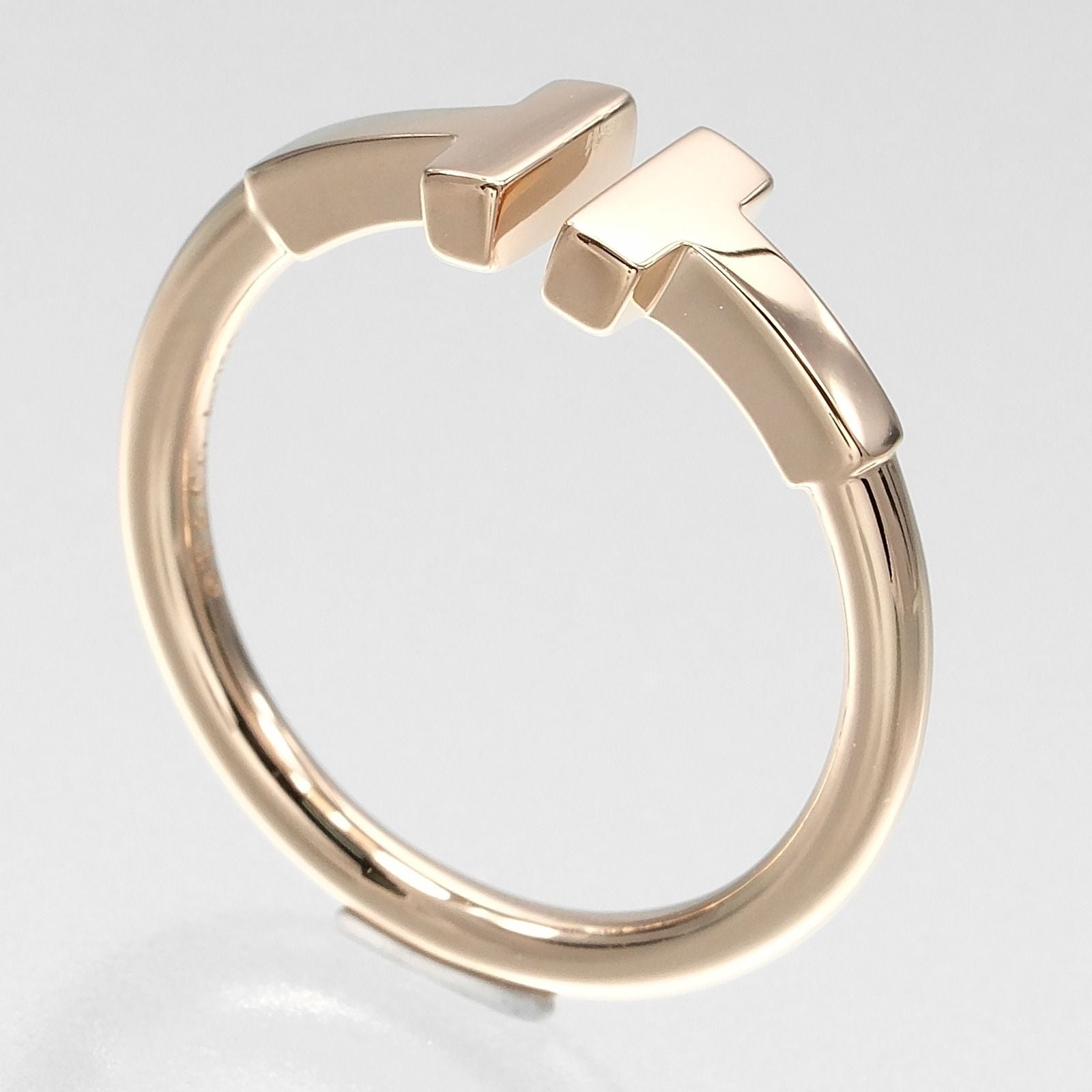 Tiffany & Co T Wire 18k Pink Gold Ring — view 3