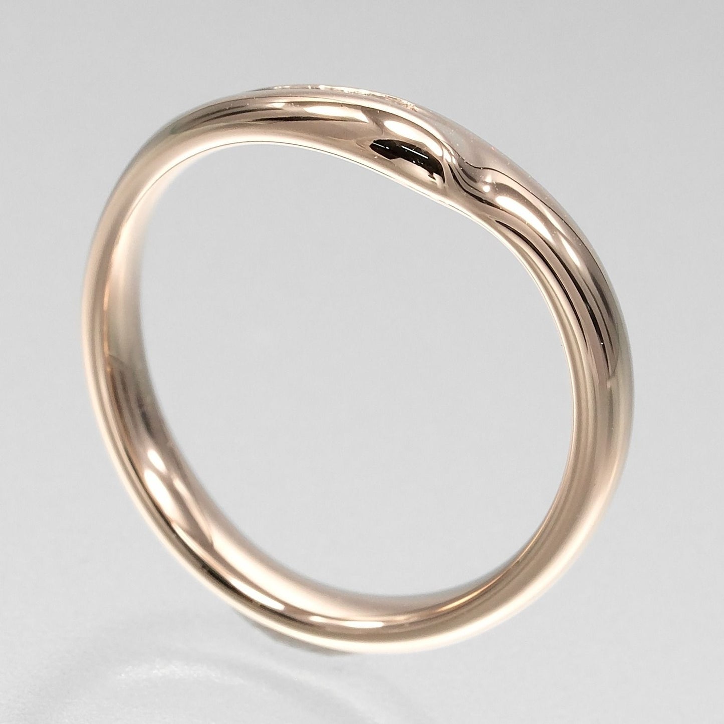 Tiffany & Co Open Heart Band 18k Pink Gold Diamond Ring — view 3