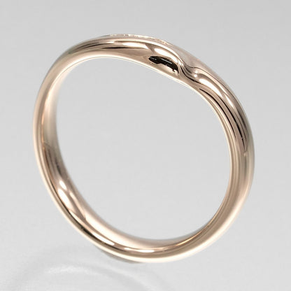 Tiffany & Co Open Heart Band 18k Pink Gold Diamond Ring — view 3