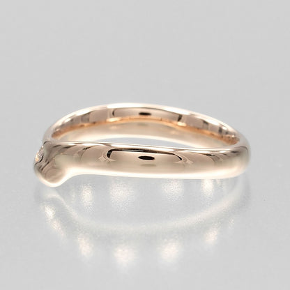 Tiffany & Co Open Heart Band 18k Pink Gold Diamond Ring — view 7