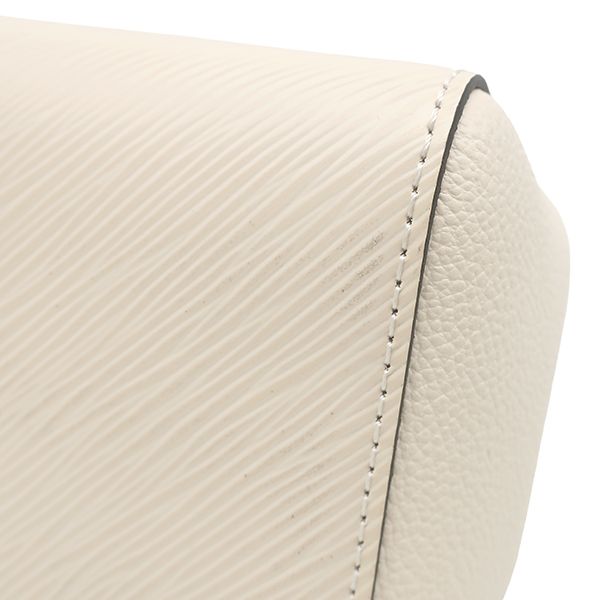 Louis Vuitton 2-Way Marelle Tote BB Epi Leather Quartz Silver Handbag White — view 5