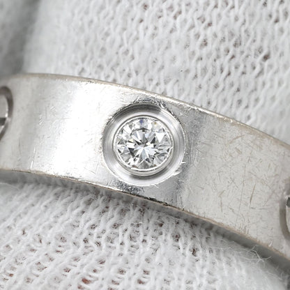 Cartier Ring Love Half Diamond White Gold 50 Classic Model — view 6