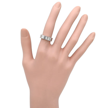 Cartier Ring Love Half Diamond White Gold 50 Classic Model — view 8