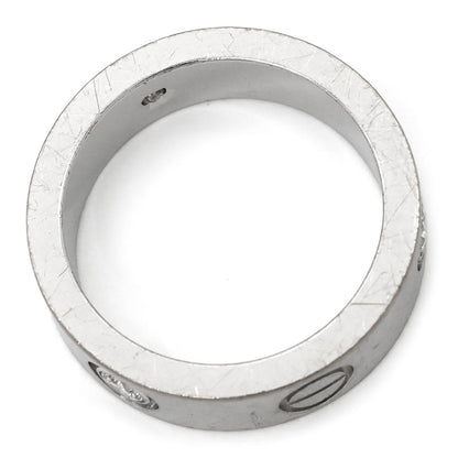 Cartier Ring Love Half Diamond White Gold 50 Classic Model — view 2
