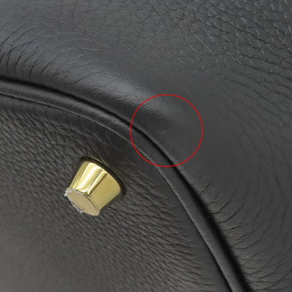 Hermes Handbag Picotin Lock 18 PM Taurillon Clemence Black Gold — view 5