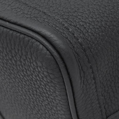 Hermes Tote Bag Garden Party TPM 30 Black Silver Oarleather — view 4