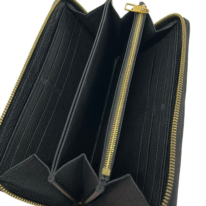 Louis Vuitton Wallet Monogram Empreinte Zippy Noir Leather — view 3