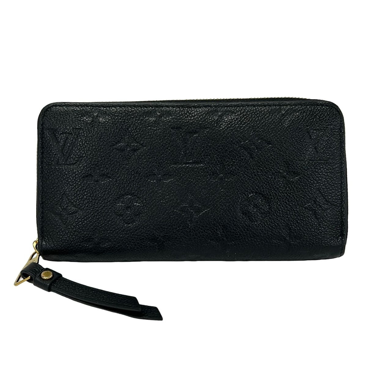 Louis Vuitton Wallet Monogram Empreinte Zippy Noir Leather
