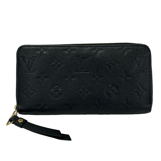 Louis Vuitton Wallet Monogram Empreinte Zippy Noir Leather