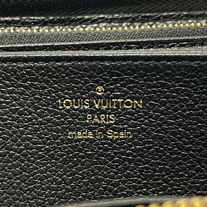 Louis Vuitton Wallet Monogram Empreinte Zippy Noir Leather — view 5