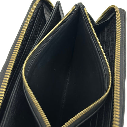 Louis Vuitton Wallet Monogram Empreinte Zippy Noir Leather — view 4