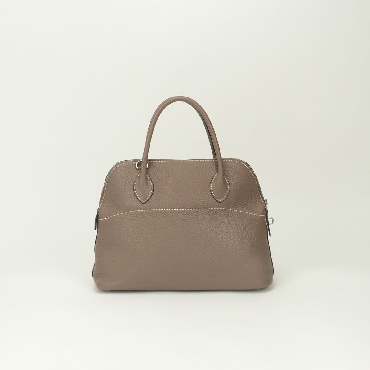 Hermes Bolide 31 Tote Shoulder Bag Taurillon Clemence Etoupe Gray Silver 2-Way — view 3