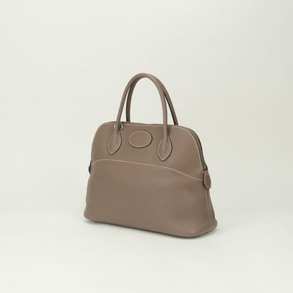 Hermes Bolide 31 Tote Shoulder Bag Taurillon Clemence Etoupe Gray Silver 2-Way — view 2