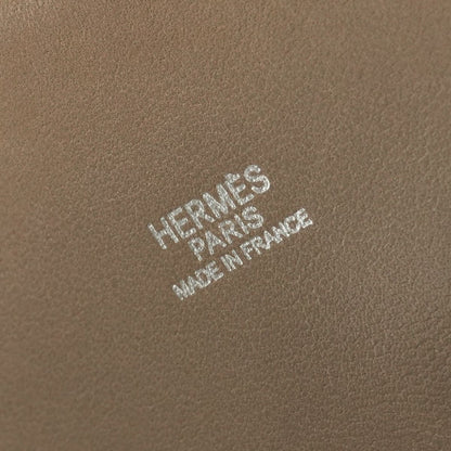 Hermes Bolide 31 Tote Shoulder Bag Taurillon Clemence Etoupe Gray Silver 2-Way — view 7
