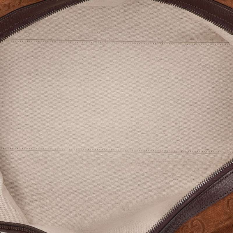 Gucci GG All Over Print Suede Boston Bag — view 4