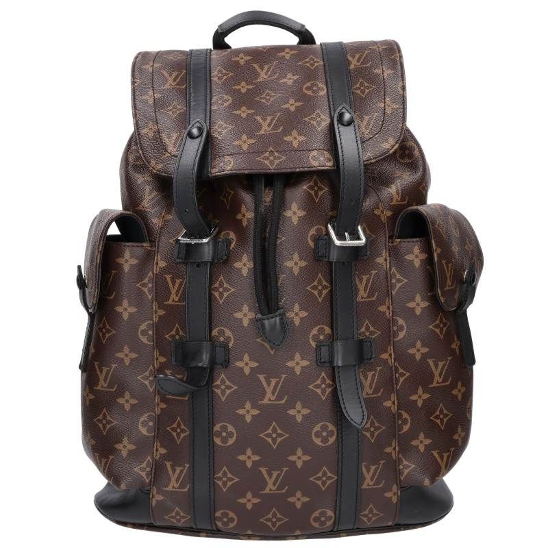 Louis Vuitton Christopher MM Monogram Macassar Leather Backpack MM