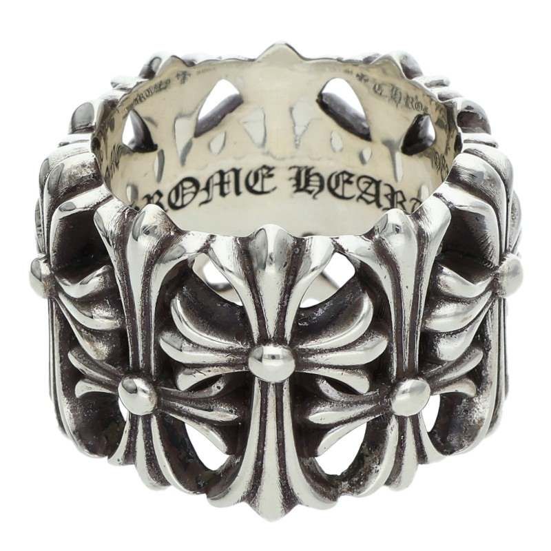Chrome Hearts Cemetery Cross Silver Ring