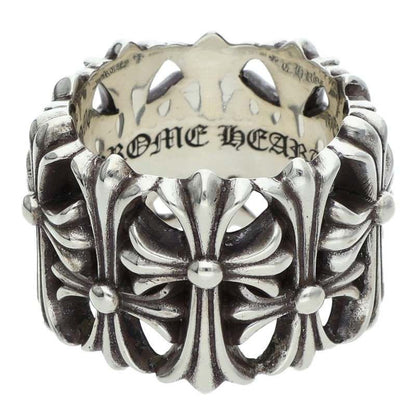 Chrome Hearts Cemetery Cross Silver Ring