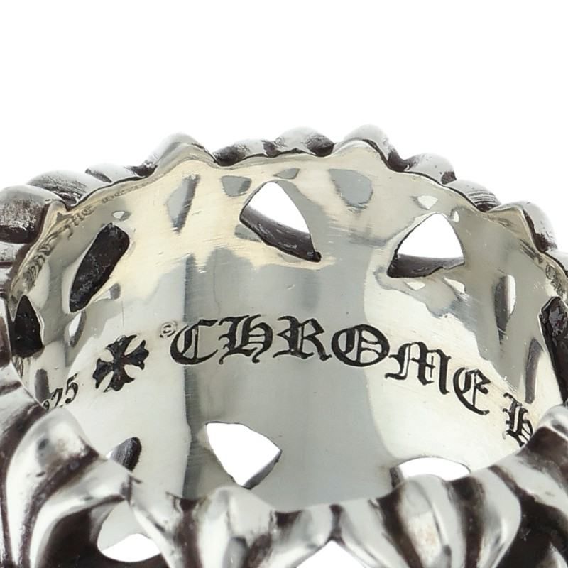Chrome Hearts Cemetery Cross Silver Ring — view 3