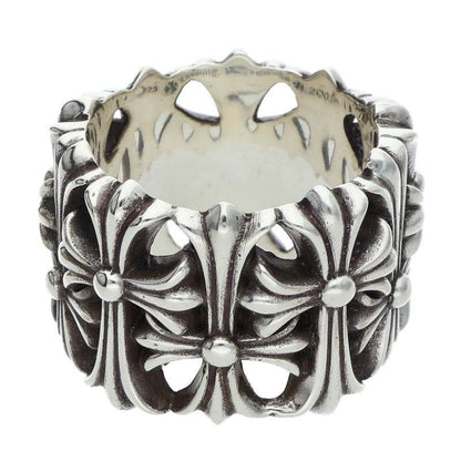 Chrome Hearts Cemetery Cross Silver Ring — view 2