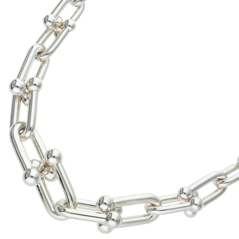 Tiffany & Co HardWear Graduated Link Silver Necklace
