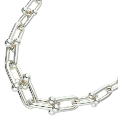 Tiffany & Co HardWear Graduated Link Silver Necklace