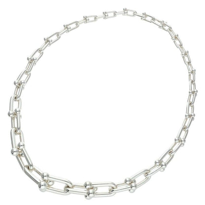 Tiffany & Co HardWear Graduated Link Silver Necklace — view 2