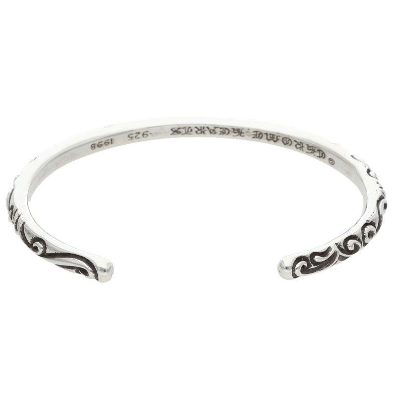 Chrome Hearts Bangle Scroll Band Silver Bracelet — view 2