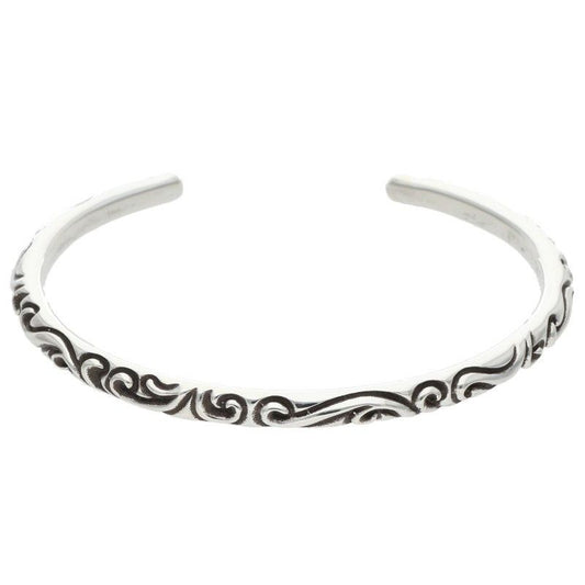 Chrome Hearts Bangle Scroll Band Silver Bracelet