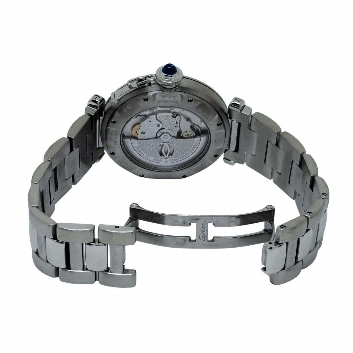 Cartier Pasha 38 Dome Grit Silver Stainless Steel Automatic — view 6
