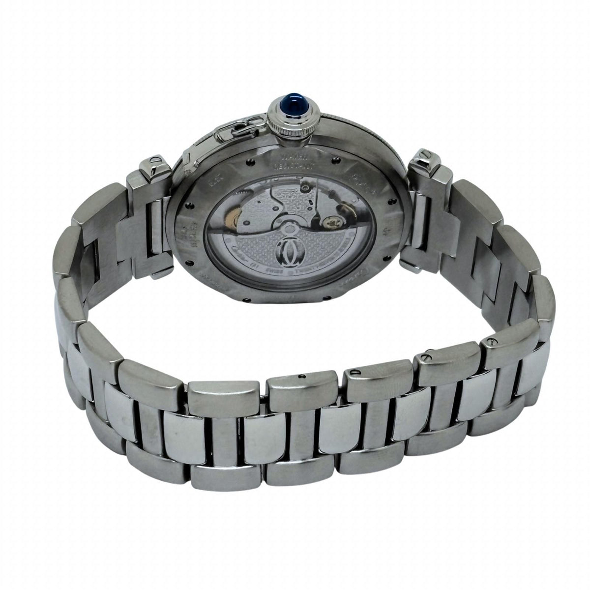 Cartier Pasha 38 Dome Grit Silver Stainless Steel Automatic — view 5