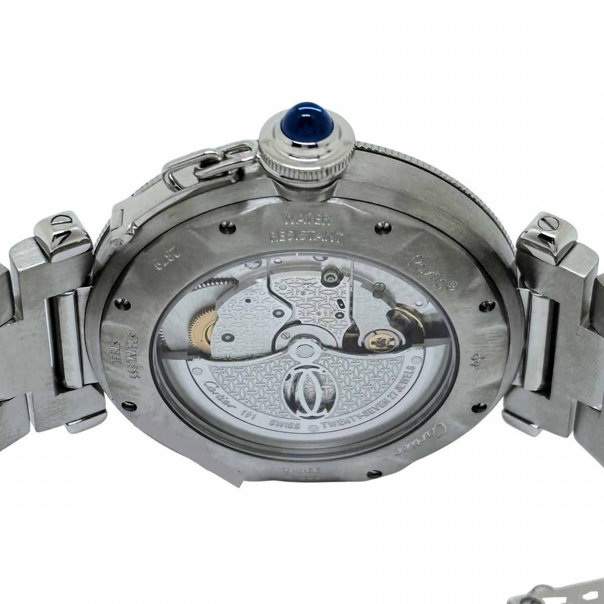 Cartier Pasha 38 Dome Grit Silver Stainless Steel Automatic — view 4