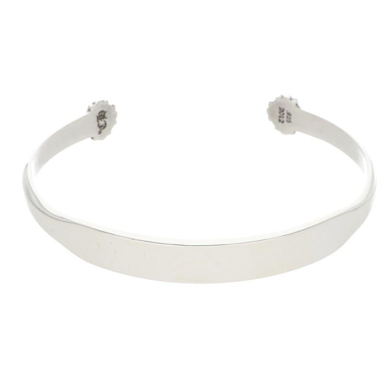 Chrome Hearts Bangle Pln Flat Plain Silver Bracelet