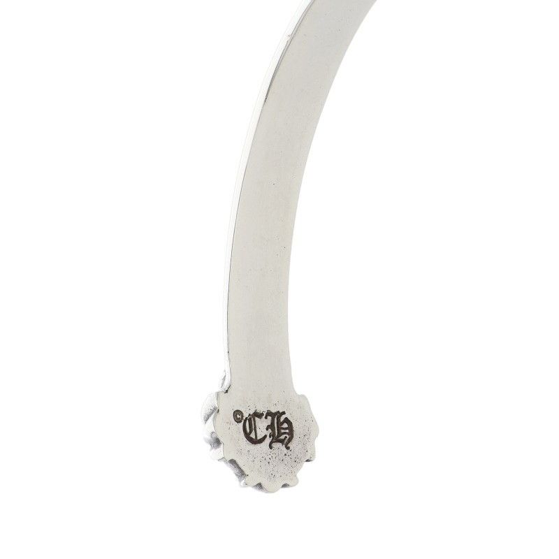 Chrome Hearts Bangle Pln Flat Plain Silver Bracelet — view 3