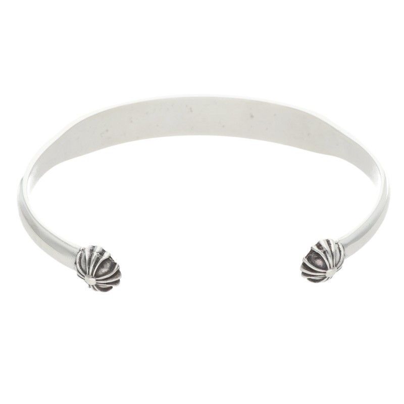 Chrome Hearts Bangle Pln Flat Plain Silver Bracelet — view 2