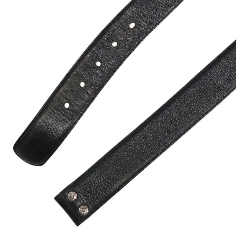 Chrome Hearts 1.5 Strap Scroll Rabe Roulis Betts Leather Belt — view 3