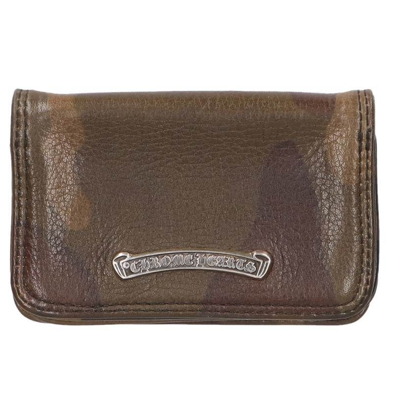 Chrome Hearts Card Case Camouflage Pattern Leather with Grommet