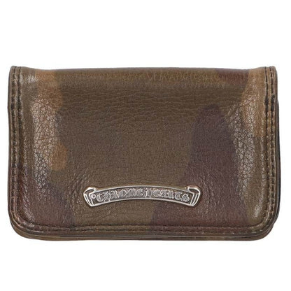 Chrome Hearts Card Case Camouflage Pattern Leather with Grommet