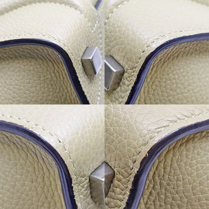 Celine Luggage Micro Dune Beige Handbag Silver — view 5
