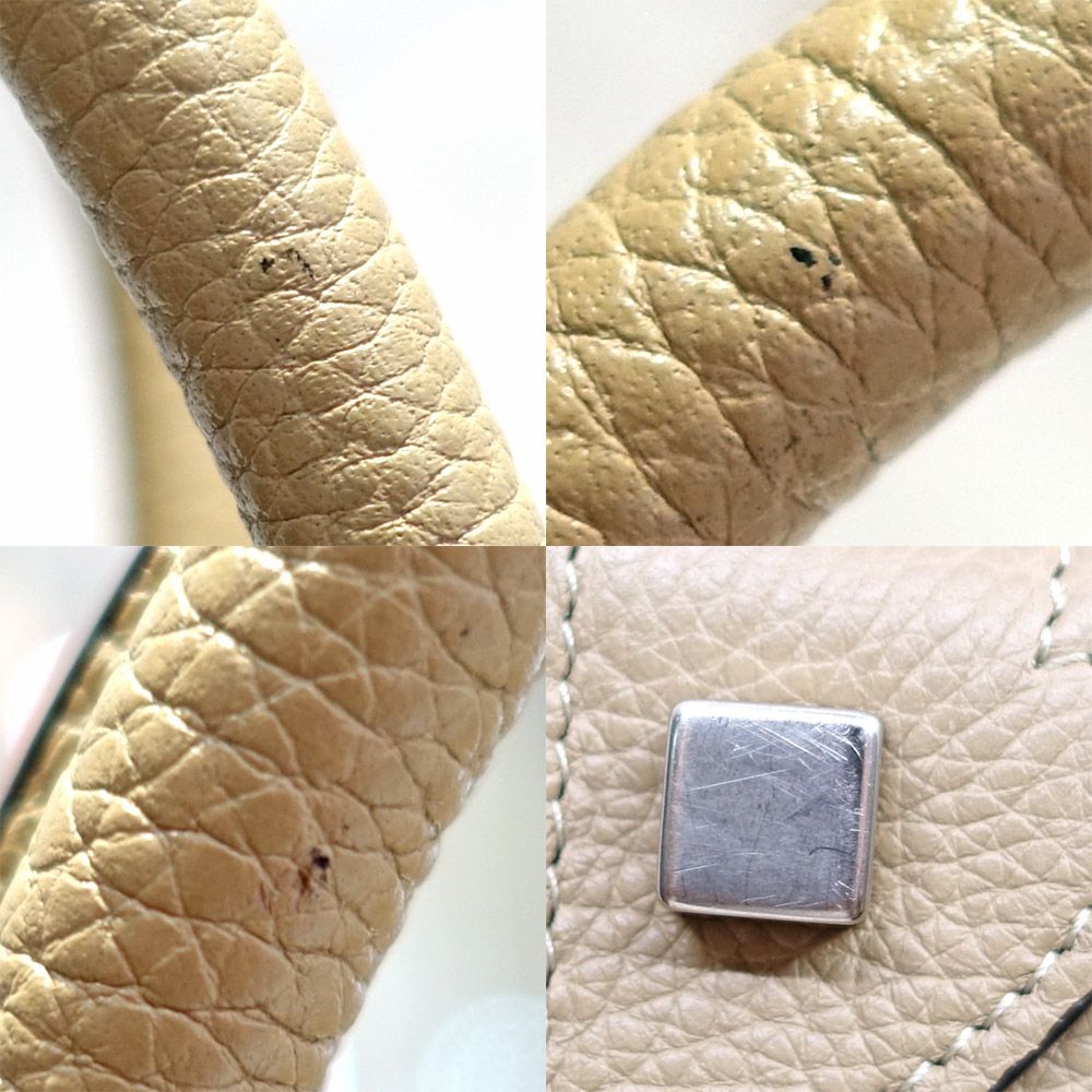 Celine Luggage Micro Dune Beige Handbag Silver — view 7