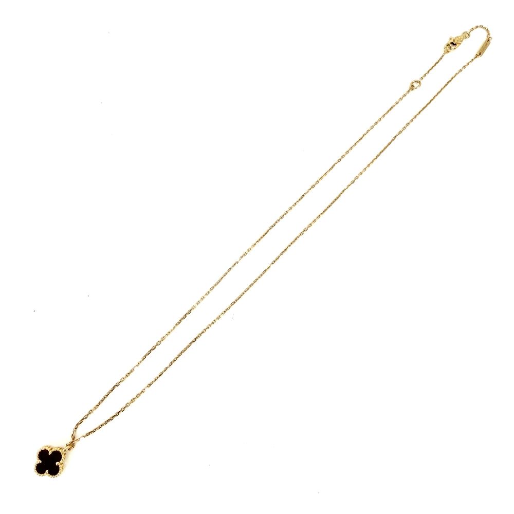 Van Cleef & Arpels Necklace Sweet Alhambra Rose Gold & 18k Pink Carnelian — view 4