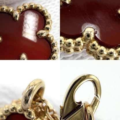 Van Cleef & Arpels Necklace Sweet Alhambra Rose Gold & 18k Pink Carnelian — view 5