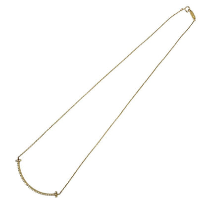 Tiffany & Co Necklace T Smile Small Pendant AdjustableYG 18k Yellow Gold — view 6