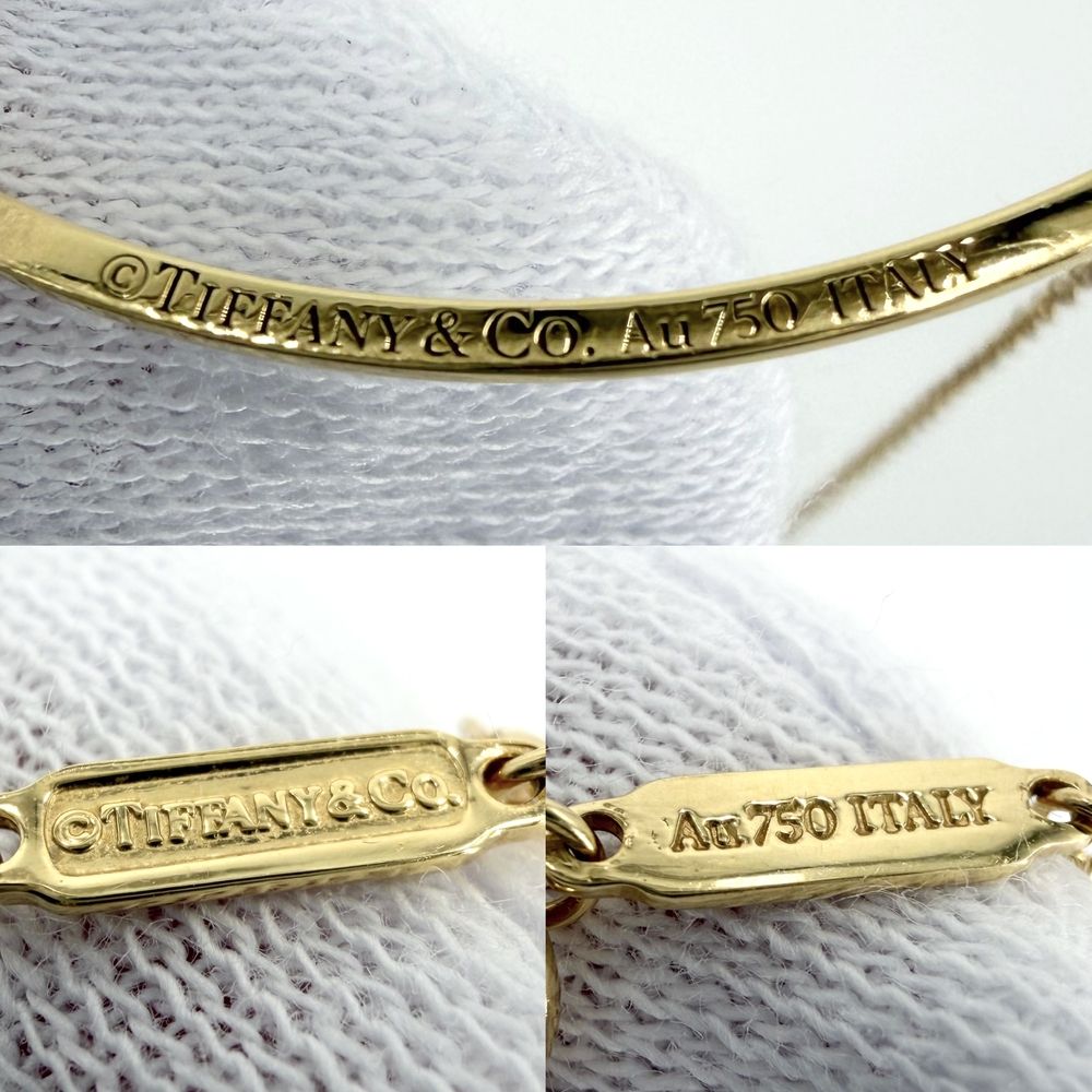 Tiffany & Co Necklace T Smile Small Pendant AdjustableYG 18k Yellow Gold — view 5