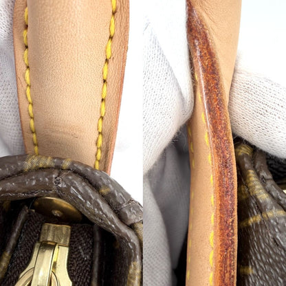 Louis Vuitton Looping MM Shoulder Bag Monogram Canvas Brown Gold — view 7