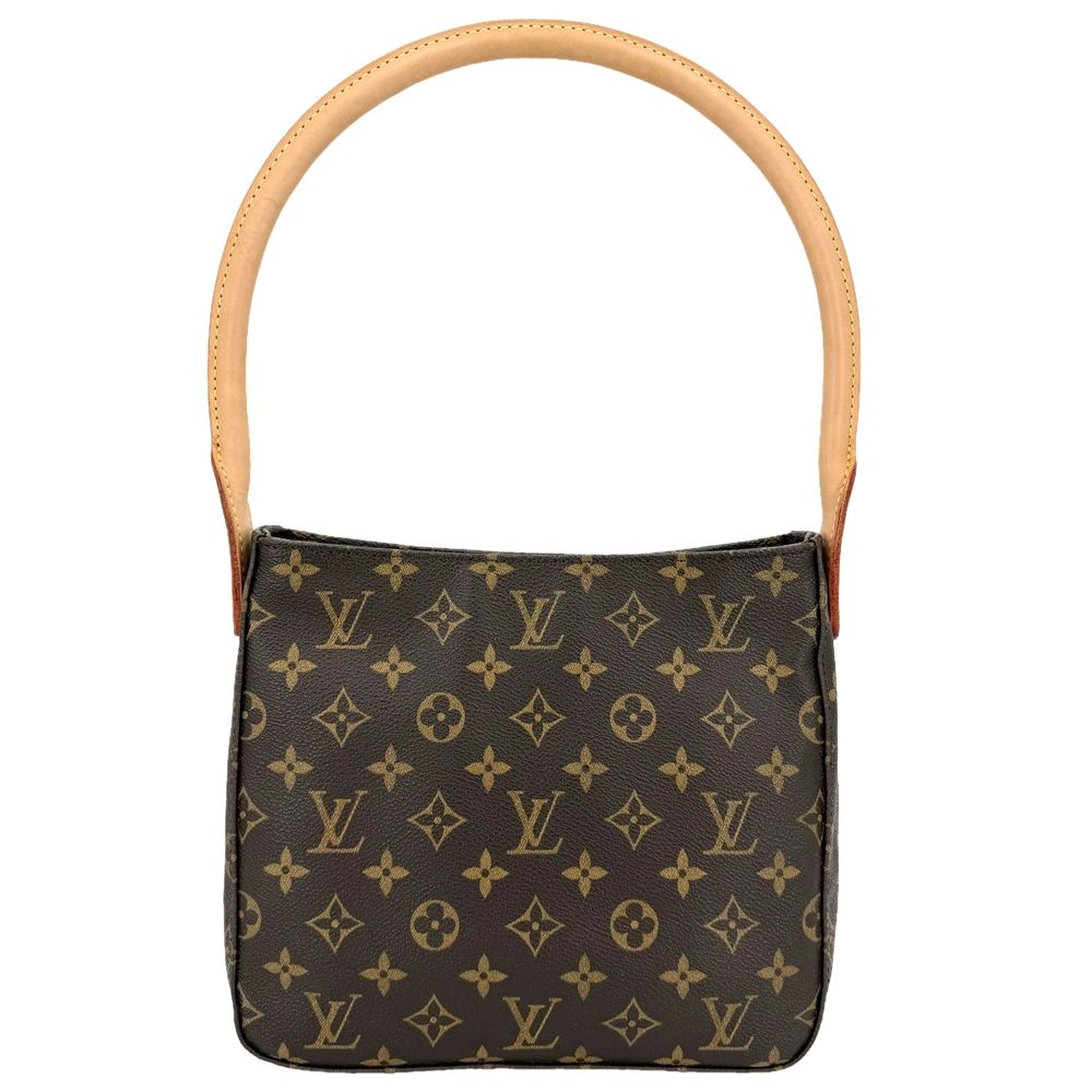 Louis Vuitton Looping MM Shoulder Bag Monogram Canvas Brown Gold — view 2