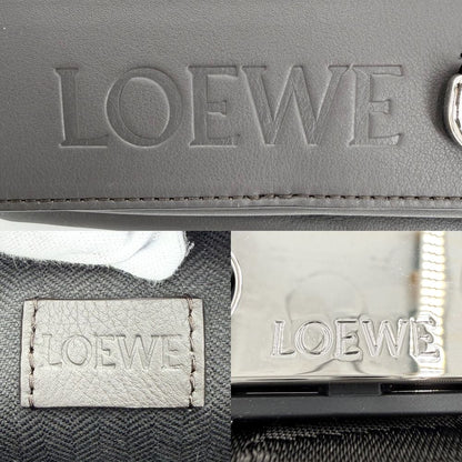 Loewe Belt Bag Convertible Shoulder Crossbody Leather Dark Gray Silver — view 5