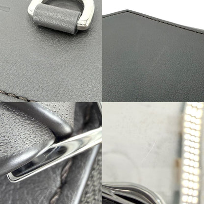 Loewe Belt Bag Convertible Shoulder Crossbody Leather Dark Gray Silver — view 6